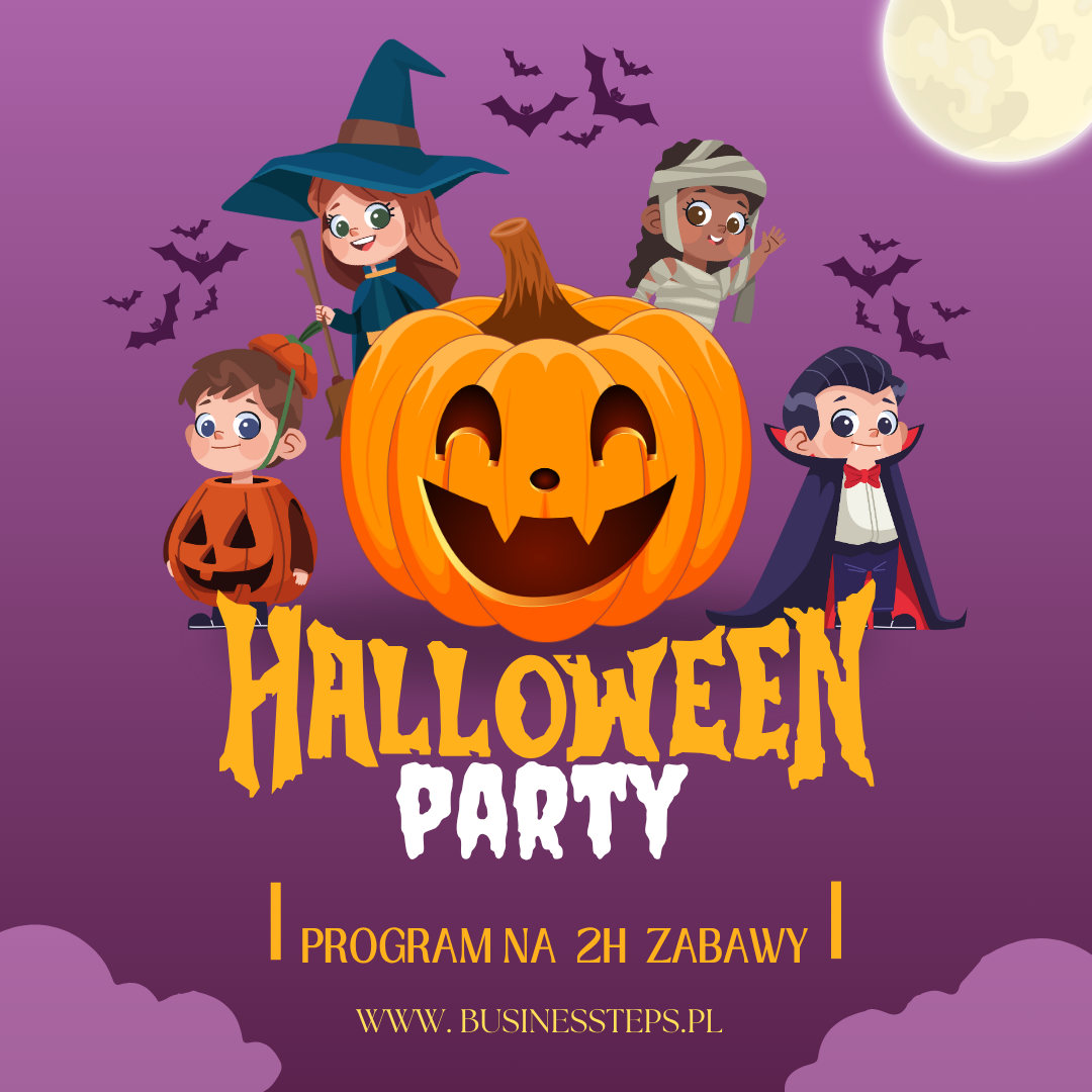 Halloween Party - dwa 2-godz. programy zabawy dla dzieci 5-11 lat